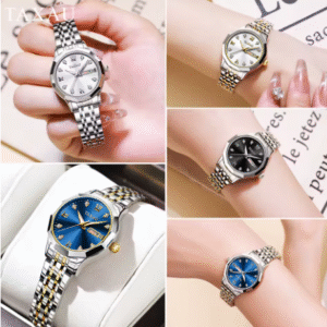 ساعة OLEVS Fashion Golden للنساء